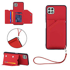 Handyhülle Hülle Luxus Leder Schutzhülle Y03B für Samsung Galaxy A22s 5G Rot
