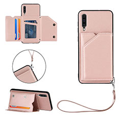 Handyhülle Hülle Luxus Leder Schutzhülle Y03B für Samsung Galaxy A30S Rosegold