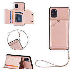 Handyhülle Hülle Luxus Leder Schutzhülle Y03B für Samsung Galaxy A31 Rosegold