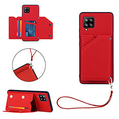 Handyhülle Hülle Luxus Leder Schutzhülle Y03B für Samsung Galaxy A42 5G Rot