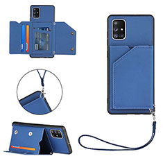 Handyhülle Hülle Luxus Leder Schutzhülle Y03B für Samsung Galaxy A71 4G A715 Blau
