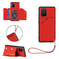 Handyhülle Hülle Luxus Leder Schutzhülle Y03B für Samsung Galaxy A91 Rot