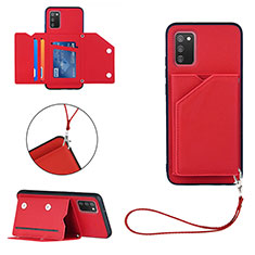 Handyhülle Hülle Luxus Leder Schutzhülle Y03B für Samsung Galaxy M02s Rot