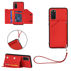 Handyhülle Hülle Luxus Leder Schutzhülle Y03B für Samsung Galaxy S20 Rot