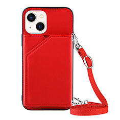 Handyhülle Hülle Luxus Leder Schutzhülle Y04B für Apple iPhone 13 Rot