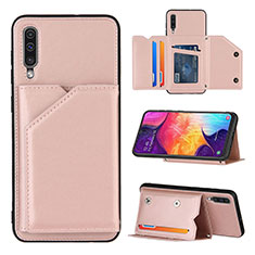 Handyhülle Hülle Luxus Leder Schutzhülle Y04B für Samsung Galaxy A30S Rosegold