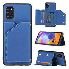 Handyhülle Hülle Luxus Leder Schutzhülle Y04B für Samsung Galaxy A31 Blau