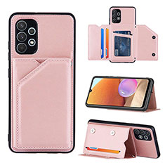 Handyhülle Hülle Luxus Leder Schutzhülle Y04B für Samsung Galaxy A32 5G Rosegold