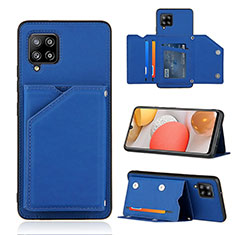 Handyhülle Hülle Luxus Leder Schutzhülle Y04B für Samsung Galaxy A42 5G Blau