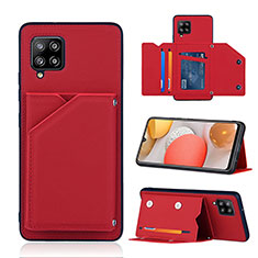 Handyhülle Hülle Luxus Leder Schutzhülle Y04B für Samsung Galaxy A42 5G Rot