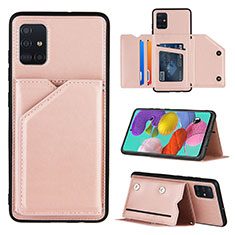 Handyhülle Hülle Luxus Leder Schutzhülle Y04B für Samsung Galaxy A51 4G Rosegold