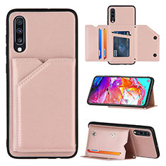 Handyhülle Hülle Luxus Leder Schutzhülle Y04B für Samsung Galaxy A70 Rosegold