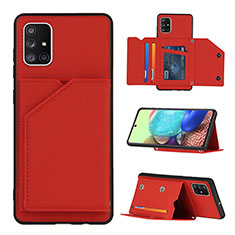 Handyhülle Hülle Luxus Leder Schutzhülle Y04B für Samsung Galaxy A71 4G A715 Rot