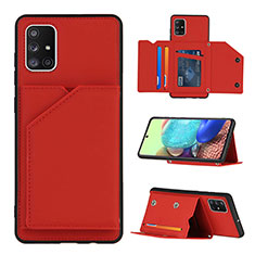 Handyhülle Hülle Luxus Leder Schutzhülle Y04B für Samsung Galaxy A71 5G Rot