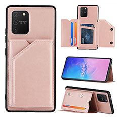 Handyhülle Hülle Luxus Leder Schutzhülle Y04B für Samsung Galaxy A91 Rosegold