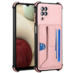 Handyhülle Hülle Luxus Leder Schutzhülle Y04B für Samsung Galaxy F12 Rosegold