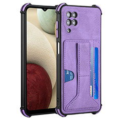 Handyhülle Hülle Luxus Leder Schutzhülle Y04B für Samsung Galaxy F12 Violett