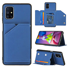 Handyhülle Hülle Luxus Leder Schutzhülle Y04B für Samsung Galaxy M51 Blau