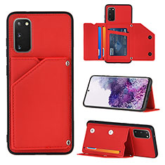 Handyhülle Hülle Luxus Leder Schutzhülle Y04B für Samsung Galaxy S20 Rot