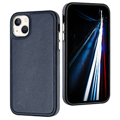 Handyhülle Hülle Luxus Leder Schutzhülle Y07B für Apple iPhone 15 Plus Blau