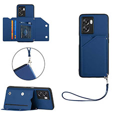 Handyhülle Hülle Luxus Leder Schutzhülle YB1 für Oppo A57 5G Blau