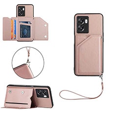 Handyhülle Hülle Luxus Leder Schutzhülle YB1 für Oppo A77 5G Rosegold