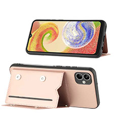 Handyhülle Hülle Luxus Leder Schutzhülle YB1 für Samsung Galaxy A04 4G Rosegold