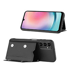 Handyhülle Hülle Luxus Leder Schutzhülle YB1 für Samsung Galaxy A14 4G Schwarz