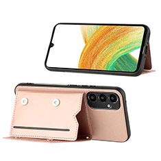 Handyhülle Hülle Luxus Leder Schutzhülle YB1 für Samsung Galaxy A34 5G Rosegold