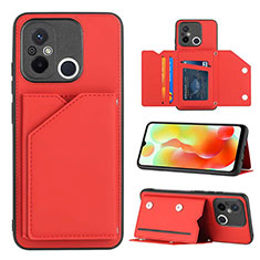 Handyhülle Hülle Luxus Leder Schutzhülle YB1 für Xiaomi Poco C55 Rot