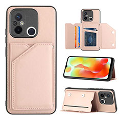 Handyhülle Hülle Luxus Leder Schutzhülle YB1 für Xiaomi Redmi 12C 4G Rosegold