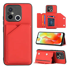 Handyhülle Hülle Luxus Leder Schutzhülle YB1 für Xiaomi Redmi 12C 4G Rot