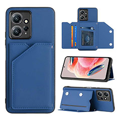 Handyhülle Hülle Luxus Leder Schutzhülle YB1 für Xiaomi Redmi Note 12 4G Blau