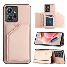 Handyhülle Hülle Luxus Leder Schutzhülle YB1 für Xiaomi Redmi Note 12 4G Rosegold