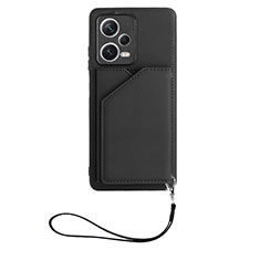 Handyhülle Hülle Luxus Leder Schutzhülle YB1 für Xiaomi Redmi Note 12 Pro 5G Schwarz