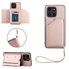 Handyhülle Hülle Luxus Leder Schutzhülle YB2 für Huawei Honor X8b Rosegold