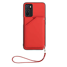 Handyhülle Hülle Luxus Leder Schutzhülle YB2 für Oppo A16s Rot
