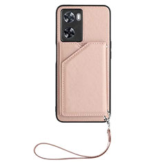 Handyhülle Hülle Luxus Leder Schutzhülle YB2 für Oppo A77 4G Rosegold