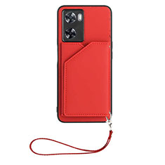 Handyhülle Hülle Luxus Leder Schutzhülle YB2 für Oppo A77 4G Rot