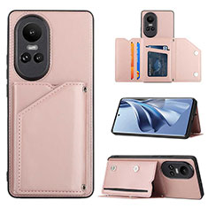 Handyhülle Hülle Luxus Leder Schutzhülle YB2 für Oppo Reno10 Pro 5G Rosegold