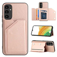 Handyhülle Hülle Luxus Leder Schutzhülle YB2 für Samsung Galaxy A34 5G Rosegold