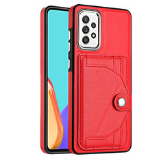 Handyhülle Hülle Luxus Leder Schutzhülle YB2 für Samsung Galaxy A52 5G Rot