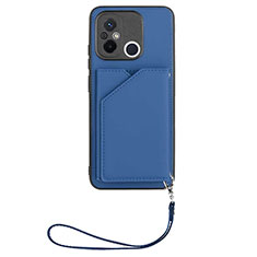 Handyhülle Hülle Luxus Leder Schutzhülle YB2 für Xiaomi Poco C55 Blau