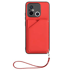 Handyhülle Hülle Luxus Leder Schutzhülle YB2 für Xiaomi Poco C55 Rot