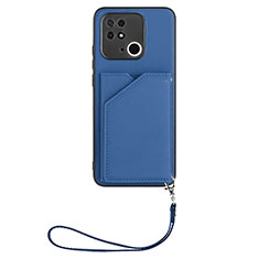 Handyhülle Hülle Luxus Leder Schutzhülle YB2 für Xiaomi Redmi 10 India Blau