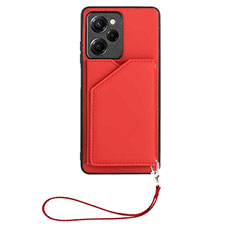 Handyhülle Hülle Luxus Leder Schutzhülle YB2 für Xiaomi Redmi Note 12 Pro Speed 5G Rot