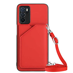 Handyhülle Hülle Luxus Leder Schutzhülle YB3 für Oppo A16s Rot