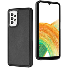 Handyhülle Hülle Luxus Leder Schutzhülle YB3 für Samsung Galaxy A73 5G Schwarz