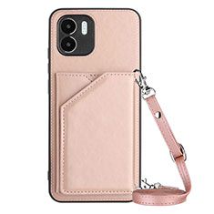 Handyhülle Hülle Luxus Leder Schutzhülle YB3 für Xiaomi Poco C50 Rosegold