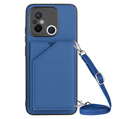 Handyhülle Hülle Luxus Leder Schutzhülle YB3 für Xiaomi Poco C55 Blau